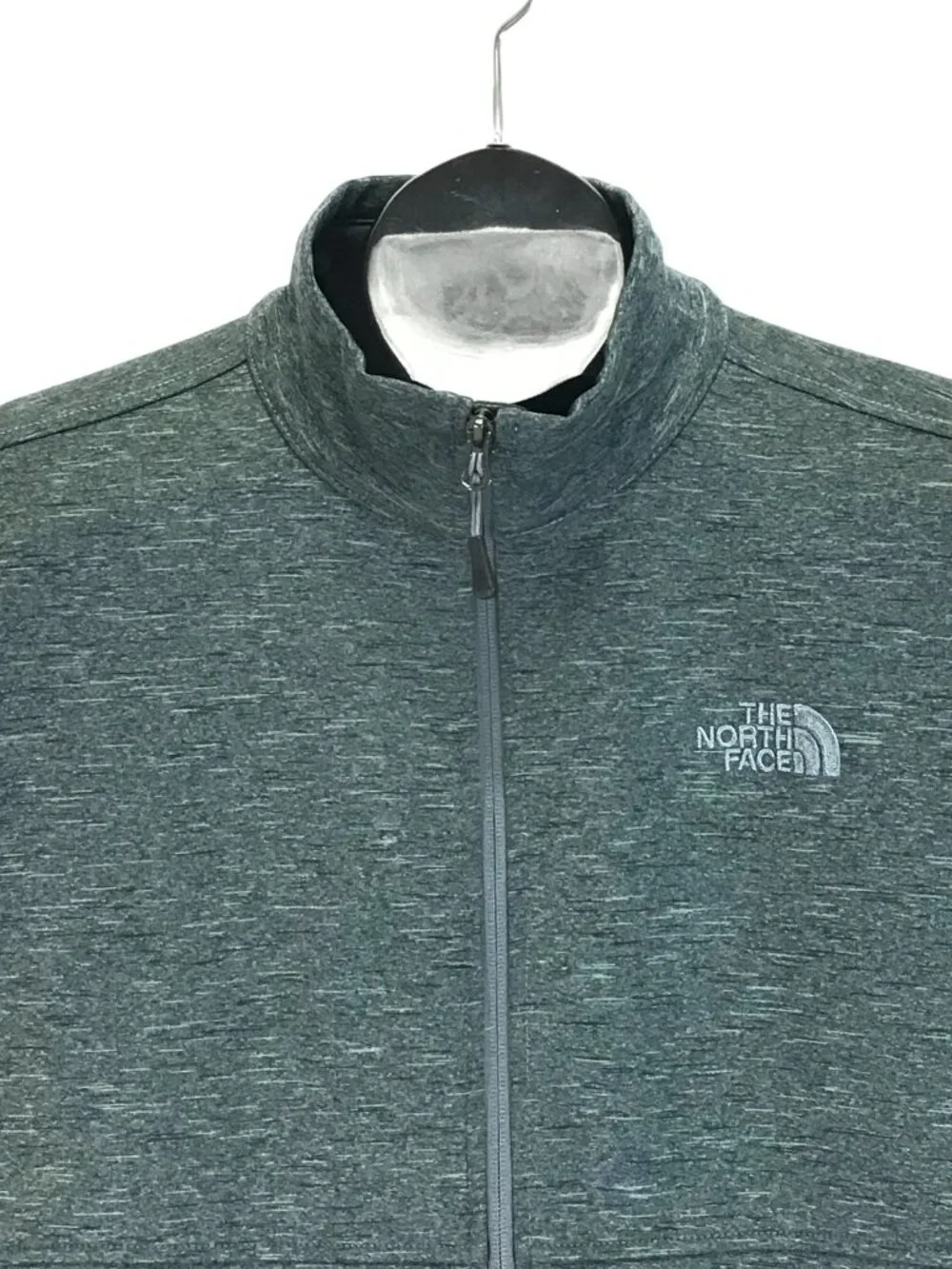The North Face Full Zip Vest Men's XL Gray Lined Pockets Winter Outdoor Workwear